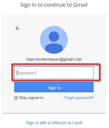 Gmail Login: Google Passwort eingeben